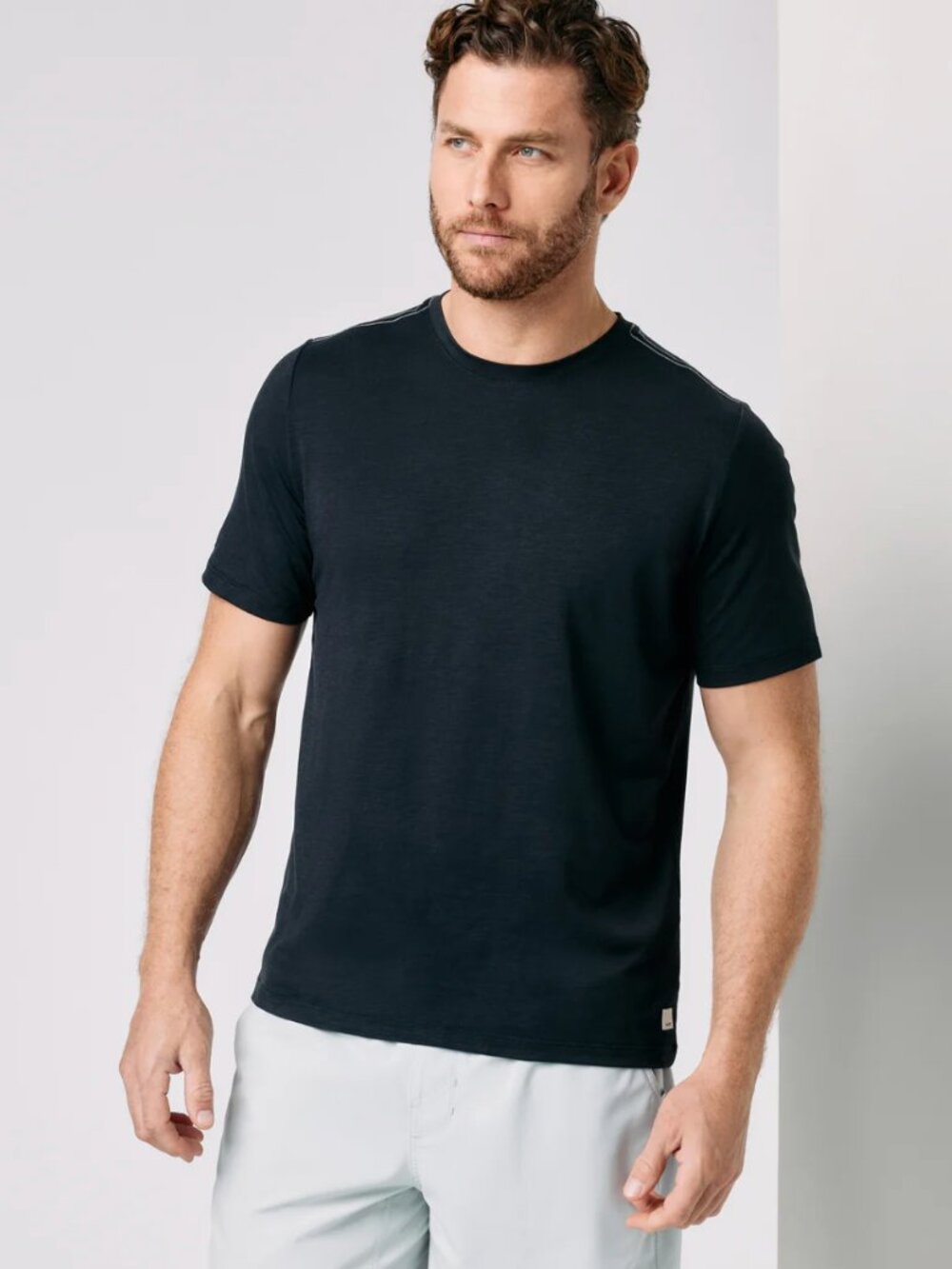 Mens Black Vuori Current Tech Tee Size XL